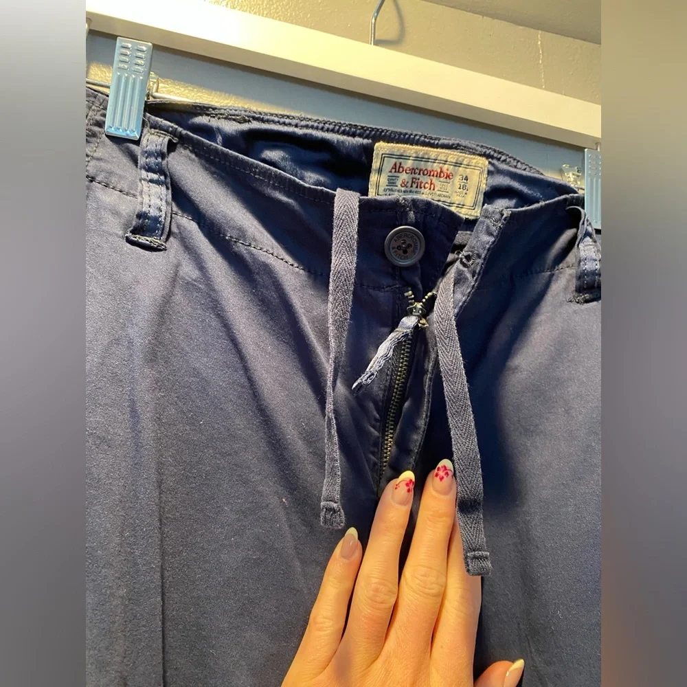 A&F blue cargo pants NWT - Picture 8 of 14